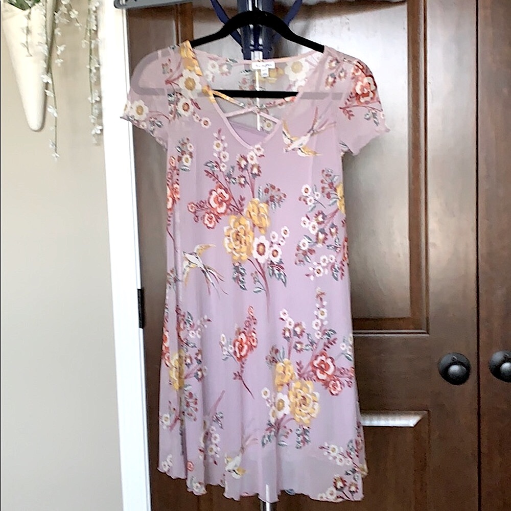 2 Piece Dress Size XS/TP By Love Fire NWOT Tank/Net